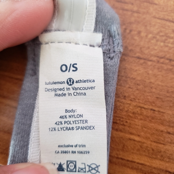 Lululemon Athletica Workout Yoga Headband Gray - Picture 2 of 3